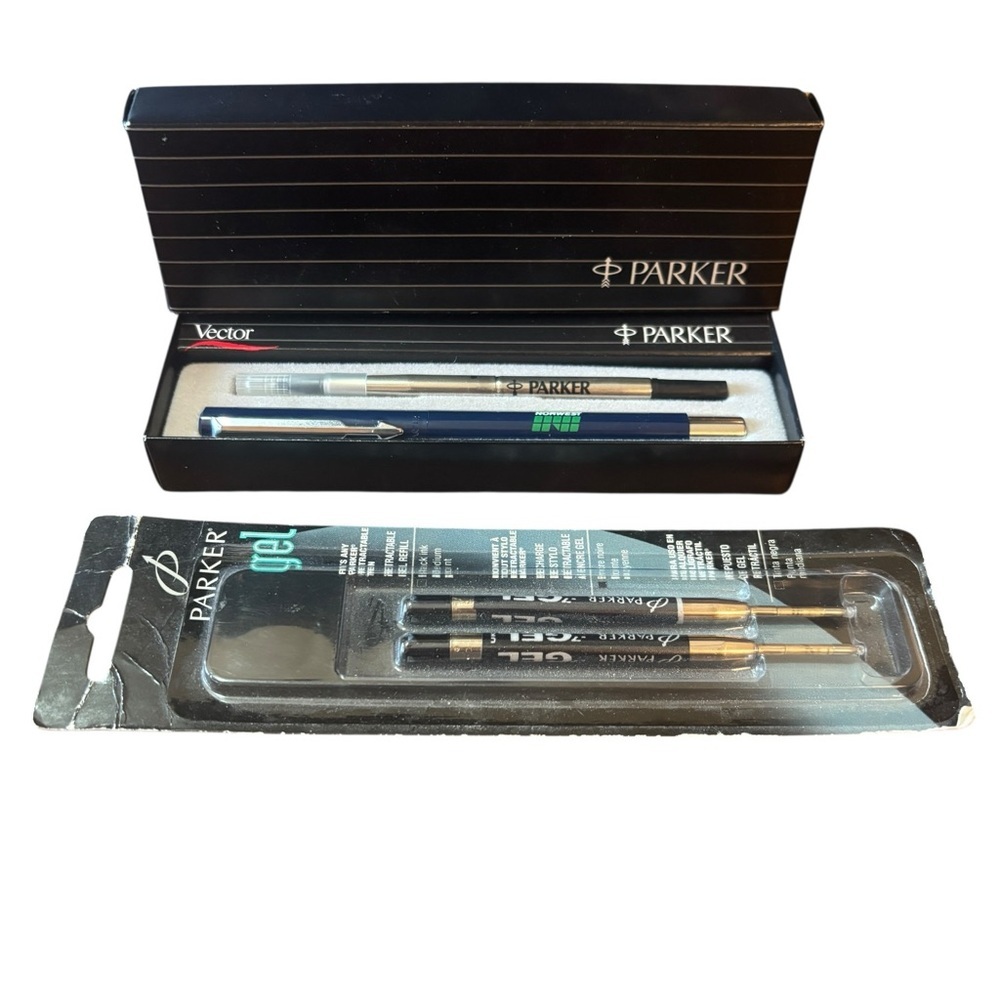 PARKER Parker Jotter Vector Ballpoint Pen Office Career Work Desk W/Refills - Picture 1 of 13